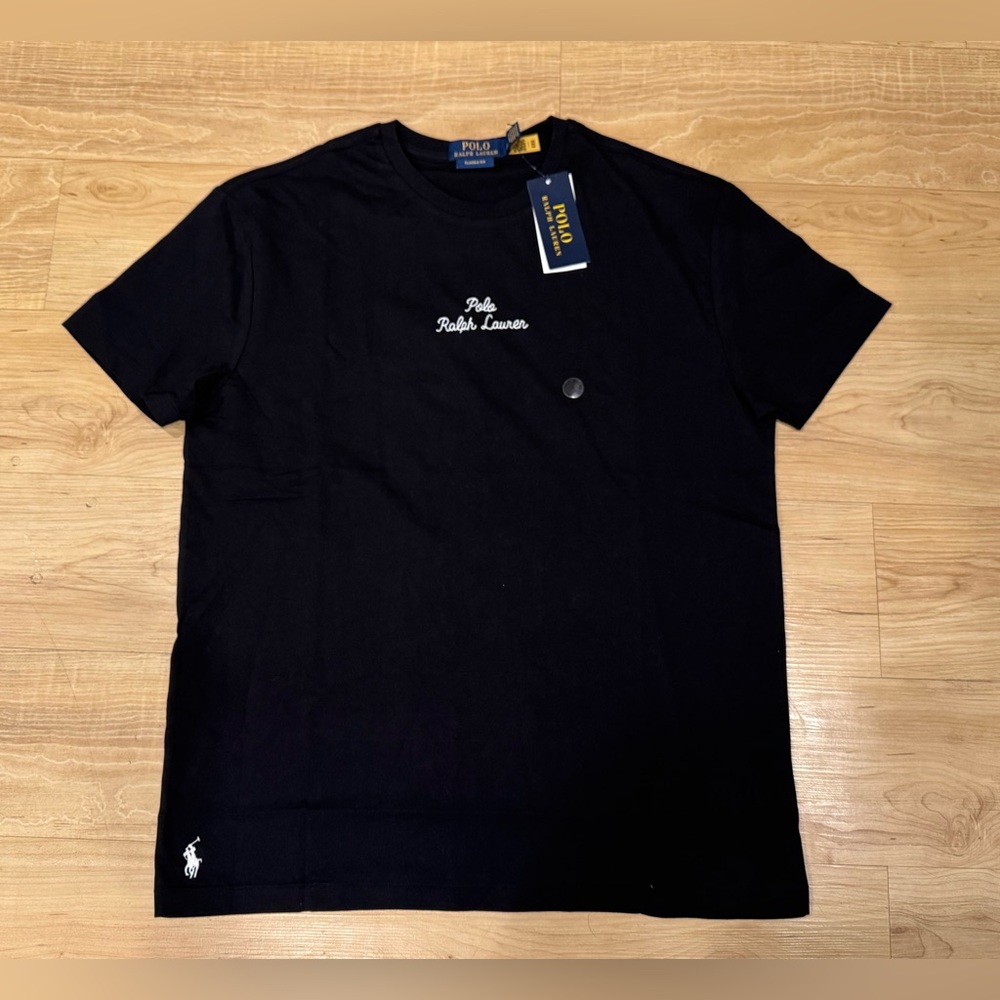 Polo Ralph Lauren Men’s Classic Fit Stitched Logo Pony T-Shirt Tee Black S - XXL